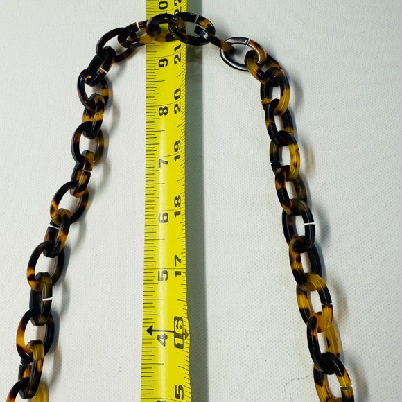 Gun Marie Nilsson NYC Black Macrame Woven Crossbody Purse Tortoise Shell Chain - Picture 8 of 8